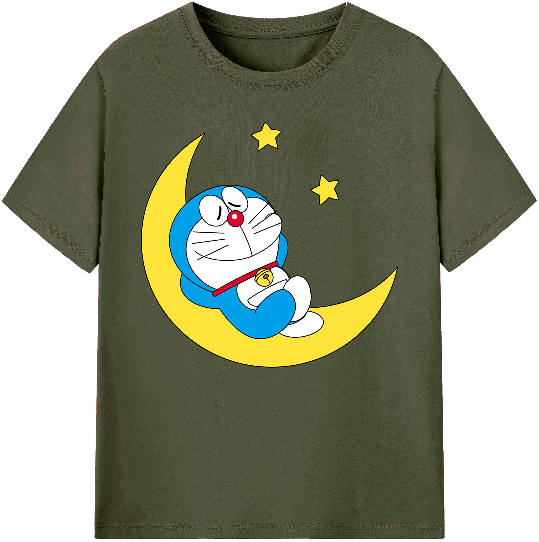 （画像用） ドラえもん Doraemon 綿100％ メンズ半袖Tシャツ｜肌触りやわらか＆通気性